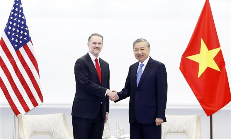  Tổng Bí thư Tô Lâm tiếp Trưởng đại diện Thương mại Hoa Kỳ Jamieson Greer